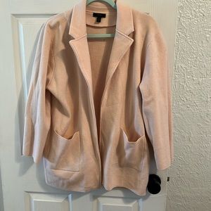 J. Crew blush sweater blazer